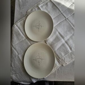 Eva ZEISEL Fantasy Pattern For Hallcraft 2 Full Size Large Dinner Plates